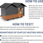 Elevated Heated Cat House for Indoor & Outdoor Cats