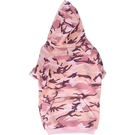 Casual Canine Camo Hoodie Dogs LG Pink Perfect For Winter & Fall!