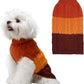 Color Block Cable Knit Dog Sweater – Turtleneck Pullover XS–XL