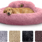 Medium Calming Dog Bed 30in Donut Plush Washable Bed Up to 45lbs
