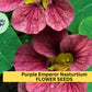 Purple Emperor Nasturtium Seeds – 50+ Dusky Rose Blooms – Trailing Annual for Ground Cover, Hanging Baskets & Containers – USA