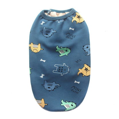 Pet Clothes Autumn And Winter Clothes Plush Vest Small Medium And Large