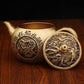 “Baifu” Dragon & Phoenix Brass Teapot – Chinese Gongfu Kettle & Ornament