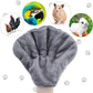 Small Pet Bonding, Non-Bite, No Poke Mitt, Calming Glove, Grey or Peach
