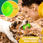 Pelotas chirriantes interactivas de 2.5” para cachorros, juguetes para la dentición, masticables para perros pequeños, limpieza dental y adiestramiento