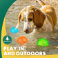 Pelotas chirriantes interactivas de 2.5” para cachorros, juguetes para la dentición, masticables para perros pequeños, limpieza dental y adiestramiento