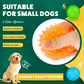Pelotas chirriantes interactivas de 2.5” para cachorros, juguetes para la dentición, masticables para perros pequeños, limpieza dental y adiestramiento