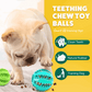 Pelotas chirriantes interactivas de 2.5” para cachorros, juguetes para la dentición, masticables para perros pequeños, limpieza dental y adiestramiento