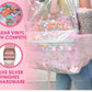 Flower Shop Clear Backpack; Women's Fashion Book Bag; For Ladies at School, W...