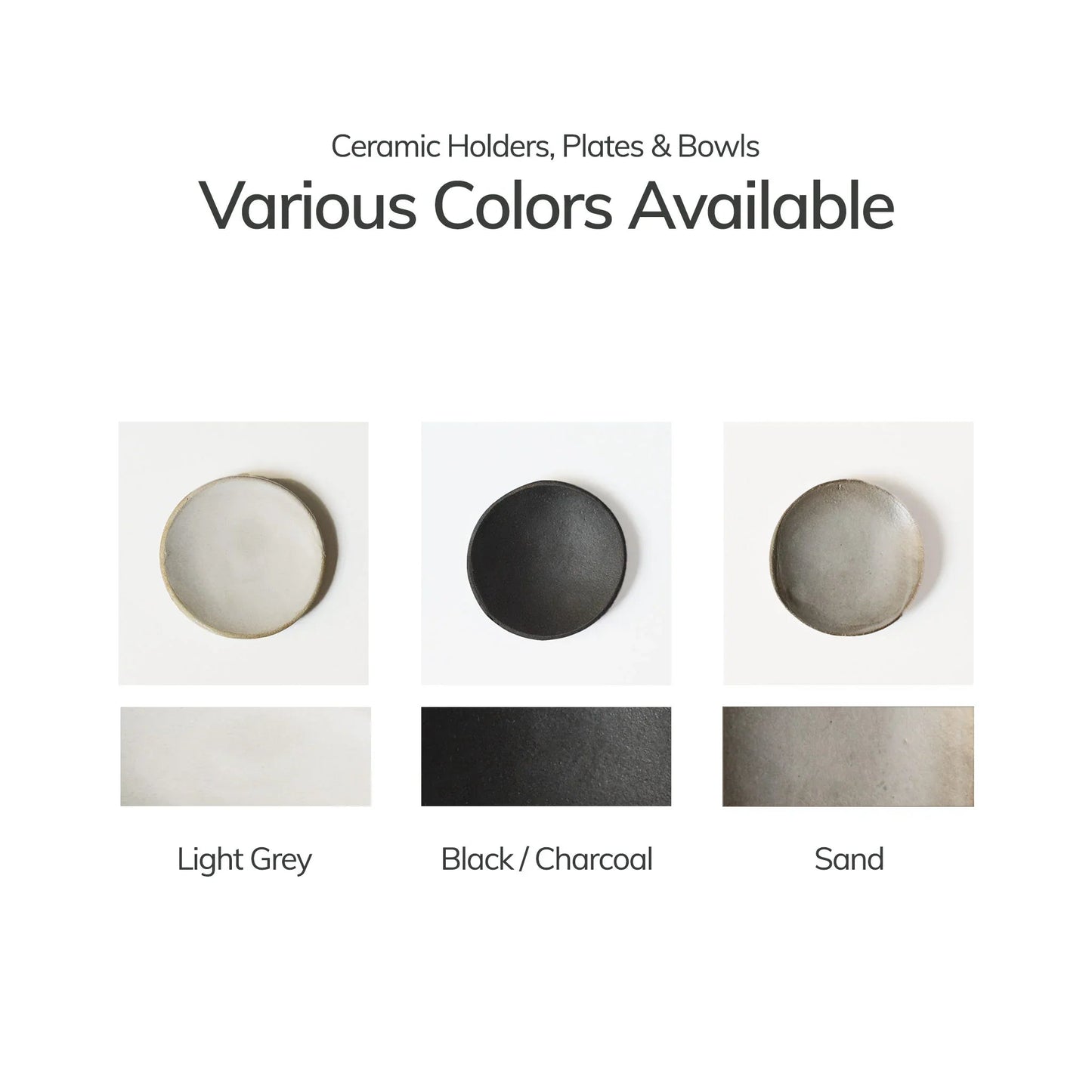 Light Grey Ceramic Incense Bowl