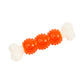 Country Living Bone-a-Treat Dog Chew Toy – Orange Bulged Balls & Green Spiral Ring
