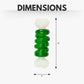 Country Living Bone-a-Treat Dog Chew Toy – Orange Bulged Balls & Green Spiral Ring