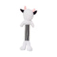Country Living Thermoplastic Rubber Black & White Cow Plush Dog Toy – with Squeaker & Crinkle Paper