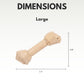 Country Living Nylon Bone Dog Chew Toy – Durable Rawhide-Shaped