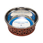 Country Living Set of 2 Stainless Steel Dog Bowls – Farmhouse Style, Ideal for Small to Medium Dogs