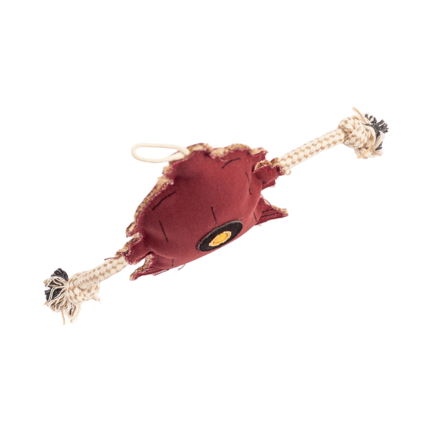 Country Living Canvas & Jute Fire Hydrant Dog Chew Toy – Durable, Safe and Non-Toxic
