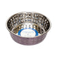 Country Living Set of 2 Hammered Stainless Steel Dog Bowls – Lavender