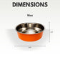 Country Living Set of 2 Heavy Gauge Stainless Steel Dog Bowls - Perfect for Food & Water