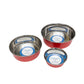 Country Living Set of 2 Heavy Gauge Stainless Steel Dog Bowls - Perfect for Food & Water