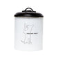 Country Living Set of 3 Pet Treat Storage Canisters – Black & White