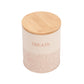 Country Living Dog Treat Canisters - Set of 2 Carbon Steel Jars with Bamboo Lids – White Swan
