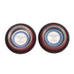 Country Living Set of 2 Ribbed Non-Slip Pet Bowls – Merlot Red
