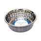 Country Living Set of 2 Hammered Stainless Steel Dog Bowls – Black Pearl