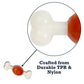 Country Living TPR & Nylon Bone Dog Chew Toy - Beef-Flavored, Ideal for Small Dogs