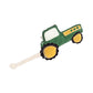 Country Living Faux Leather Green Tractor Dog Chew Toy, Durable, Safe and Non-Toxic