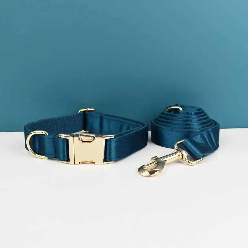 Conjunto de satén verde azulado