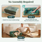 Luxury Cat Sofa Bed – 24", Faux Suede, Up to 15 lbs
