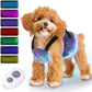LED Dog Harness Light Up Fiber Optic Remote Control Small Dogs Cats