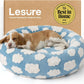 LE SURE Donut Dog Bed – 7 Sizes, 5 Patterns