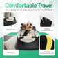 Small Dog Car Seat Booster PU Leather Travel Seat for Dogs up to 7lbs