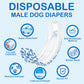Male Dog Diapers Disposable Belly Bands | Leakproof Wraps 60 Count