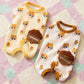 Cute All-Indian Squirrel Dog Sleeveless Clothes, Warm Winter Dog Jumpsuit, Teddy Soft-soled Shirt