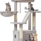 38-Inch Cat Tree for Indoor Cats | Kitten Tower with Condo, Hammock & Perch
