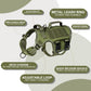 No Pull Tactical Dog Harness Heavy Duty Molle Vest for Medium to XLarge Dogs