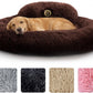Medium Calming Dog Bed 30in Donut Plush Washable Bed Up to 45lbs