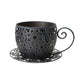 Teacup-Shaped Floral Cutout Planter – Decorative Indoor & Outdoor Accent