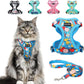 Cat Harness and Leash Set Escape Proof Reflective Adjustable Vest