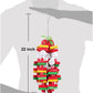 Bird Chewing Toy Large Medium Parrot Cage Bite Toys African Grey Macaws Cockatoos Eclectus Amazon (Apple-22Inch)