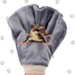 Small Pet Bonding, Non-Bite, No Poke Mitt, Calming Glove, Grey or Peach