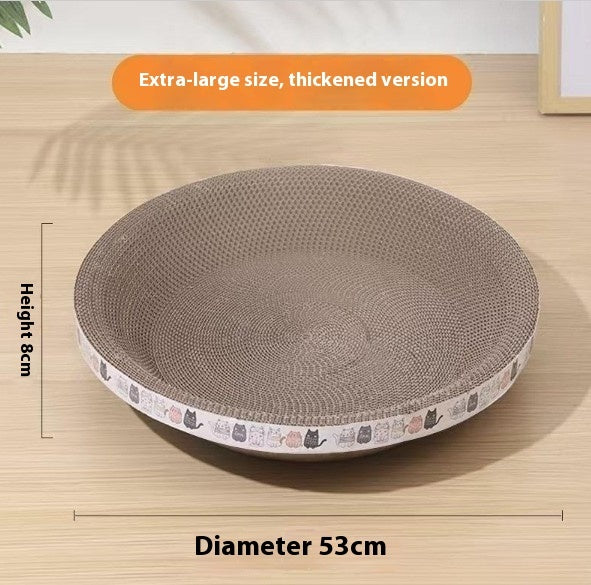 Cat Scratch Board And Cat Nest Integrated, Wear-resistant And Non Falling Debris