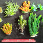 Premium Artificial Aquarium Plant Package for Fish Tank, Small Garden
