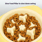 Cat Bowl Large And Small Eyes Slow Food Stainless Steel Two-in-one Pet Bowl