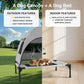 Elevated Outdoor Dog Bed with Canopy Cooling Pet Cot Camping Tent