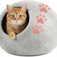 Merino Wool Cat Cave – Handmade Hideaway, 20 Styles