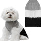 Color Block Cable Knit Dog Sweater – Turtleneck Pullover XS–XL