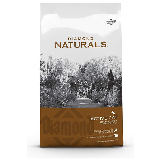 Diamond Naturals Active Cat Chicken Meal & Rice Formula 6 lbs.